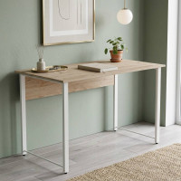 Комп'ютерний стіл Ferrum-decor Курт 75x120x70 білий ДСП Дуб Сан-Марино 32мм (FRD-102244)