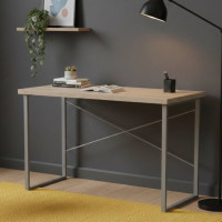Письмовий стіл Ferrum-decor Дейв 76x100x60 сірий ДСП Дуб Сонома 32мм (FRD-102364)