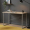 Письмовий стіл Ferrum-decor Дейв 76x100x60 сірий ДСП Дуб Сонома 32мм (FRD-102364)