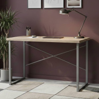 Письменный стол Ferrum-decor Дейв 76x140x60 серый ДСП Дуб Сонома 32мм (FRD-102384)