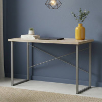 Письмовий стіл Ferrum-decor Дейв 76x100x70 сірий ДСП Дуб Сонома 32мм (FRD-102394)
