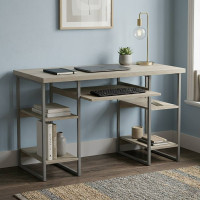 Письмовий стіл Ferrum-decor Тім 76x120x60 сірий ДСП Дуб Сонома 32мм (FRD-102464)