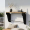 Полка настенная Ferrum-decor Свит 300x500x150 металл Черный ДСП Дуб Артизан 16 мм (FRD-102784)