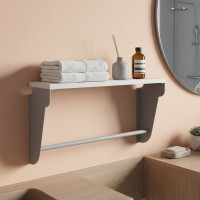 Полиця настінна Ferrum-decor Світ 300x600x150 метал Сірий ДСП Біле 16 мм (FRD-102814)