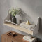 Полка настенная Ferrum-decor Изи 260x600x150 металл Белый ДСП Дуб Сан-Марино 16 мм (FRD-102934)