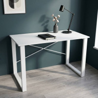 Письменный стол Ferrum-decor Драйв 750x1000x700 Белый металл ДСП Белое 16 мм (FRD-103164)