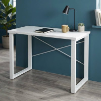 Письмовий стіл Ferrum-decor Драйв 750x1200x700 Білий метал ДСП Біле 32 мм (FRD-103394)