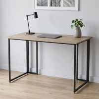 Комп'ютерний стіл Ferrum-decor Ханна 75x140x60 чорний ДСП Дуб Сан-Марино 16мм (FRD-103494)