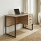 Компьютерный стол Ferrum-decor Гарри 75x120x60 черный ДСП Дуб Сан-Марино 16мм (FRD-103534)