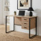 Компьютерный стол Ferrum-decor Гарри 75x140x60 черный ДСП Дуб Сан-Марино 16мм (FRD-103544)