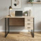 Комп'ютерний стіл Ferrum-decor Гаррі 75x140x70 чорний ДСП Дуб Сан-Марино 16мм (FRD-103564)