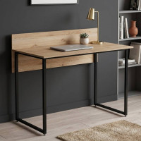Комп'ютерний стіл Ferrum-decor Скай 75x120x60 чорний ДСП Дуб Сан-Марино 16мм (FRD-103624)
