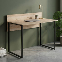 Компьютерный стол Ferrum-decor Скай 75x140x60 черный ДСП Дуб Сан-Марино 16мм (FRD-103634)
