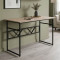 Компьютерный стол Ferrum-decor Раян 75x140x60 черный ДСП Дуб Сан-Марино 16мм (FRD-103694)