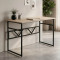 Комп'ютерний стіл Ferrum-decor Раян 75x120x70 чорний ДСП Дуб Сан-Марино 16мм (FRD-103714)
