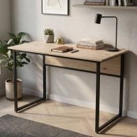 Компьютерный стол Ferrum-decor Коди 75x100x60 черный ДСП Дуб Сан-Марино 16мм (FRD-103734)