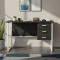 Компьютерный стол Ferrum-decor Гарри 75x140x60 белый ДСП Сосна Кембра 16мм (FRD-104064)
