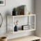 Книжкова полиця універсальна Ferrum-decor Стім 1 38x63x26 білий ДСП Дуб Сонома 16мм (FRD-104094)