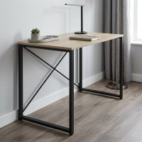 Письмовий стіл Ferrum-decor Серії Конект 75x120x600 чорний ДСП Дуб Сонома 16мм (FRD-104204)