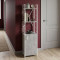 Этажерка 3/34 Ferrum-decor Серии Конект с тумбой 144x34x28 Белый ДСП Бетон (FRD-104434)