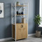 Етажерка 3/60 Ferrum-decor Серії Конект із тумбою 144x60x28 Білий ДСП Артизан (FRD-104454)