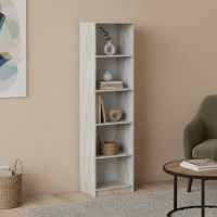 Пенал Анжело Ferrum-decor на 5 полок 1900x400x380 ДСП Бетон 16 мм (FRD-104904)