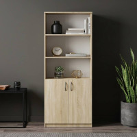 Шкаф Анжело Ferrum-decor на 5 полок с 2 дверями 1900x800x380 ДСП Дуб Сонома 16 мм (FRD-105064)
