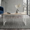 Стіл журнальний приставний Террі Комбо Ferrum-decor 345x662x440 Білий метал ДСП Дуб Сан-Марино 16 мм (FRD-105144)