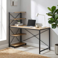 Комп'ютерний стіл Ferrum-decor Джек 75x140x70 Чорний ДСП Артизан (FRD-105412)