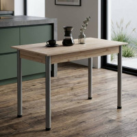 Стіл кухонний Ferrum-decor Беніта 75x120x60 Сірий ДСП Сан-Марино 16мм (FRD-105642)