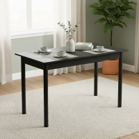 Стол кухонный Ferrum-decor Бенита 75x120x60 Черный ДСП Сосна Кембра 16мм (FRD-105692)