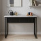 Стіл письмовий Майк Ferrum-decor 75x140x60 Чорний метал ДСП Бетон 32 мм (FRD-106522)