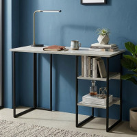 Стіл письмовий Кевін Ferrum-decor 75x120x60 Чорний метал ДСП Бетон 32 мм (FRD-106552)