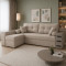 Кутовий ортопедичний диван Мекко Cube Shuttle NOVO 2650*1650 Bonel Standart Hard Plus III категорія Austin 2 Beige (MEK-161469)