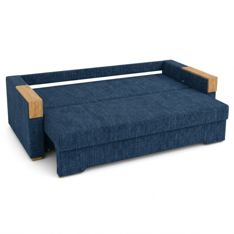 Ортопедичний розкладний диван Мекко Reston 2250×960 Gold IV категорія Bestseller Denim (MEK-161189)