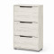Тумба для взуття з ящиками LION ТО-2 70,4x28,2x123,4 см Дуб Крафт Білий (LION-045332)