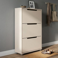 Тумба для взуття з ящиками LION ТО-2 70,4x28,2x123,4 см Кашемір (LION-045352)