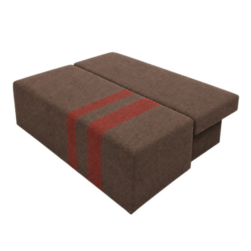 Ортопедичний диван Мекко Cool 1900*860 мм Lux IV категорія тканини Bestseller Taupe/Bestseller Terracotta (MEK-161294)