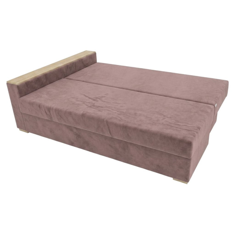 Кутовий ортопедичний диван Мекко Cube 2250×1430 Lux II категорія Allure Premium Rose (MEK-161539)