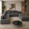 Кутовий диван Мекко Paradise 3500*3500 Perfect III категорія Austin 19 Anthracite (MEK-161509)
