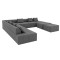 Кутовий диван Мекко Paradise 3500*3500 Perfect III категорія Austin 19 Anthracite (MEK-161509)
