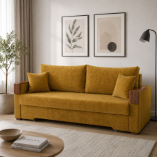 Ортопедичний розкладний диван Мекко Reston Maxi 2300×1030 Bonel Standart Hard Plus IV категорія Bestseller Amber (MEK-161429)