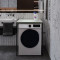 Стелаж-полиця Бафрум 401 Ferrum-decor для пральної машини 90x70,5x60,5 Чорний метал ДСП Кашемір 16 мм (FRD-107576)