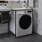 Стелаж-полиця Бафрум 401 Ferrum-decor для пральної машини 90x70,5x60,5 Чорний метал ДСП Кашемір 16 мм (FRD-107576)