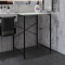 Стелаж-полиця Бафрум 401 Ferrum-decor для пральної машини 90x70,5x60,5 Чорний метал ДСП Кашемір 16 мм (FRD-107576)