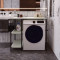 Стелаж-полиця Бафрум 405 Ferrum-decor для пральної машини 90x101x60,5 Чорний метал ДСП Кашемір 16 мм (FRD-107616)