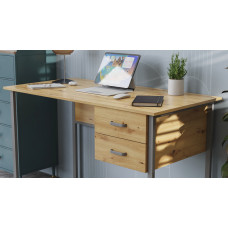 Комп'ютерний стіл Ferrum-decor Дакота 75x140x60 сірий ДСП Дуб Артизан 16 мм (FRD-107276)
