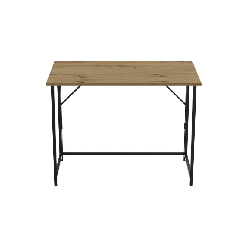 Стіл розкладний Морис 900 Ferrum-decor 750x900x500 Чорний метал ДСП Дуб Артизан 16 мм (FRD-107316)