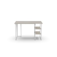Стол письменный Кевин Ferrum-decor 75x100x70 Белый металл ДСП Кашемир 16 мм (FRD-108136)