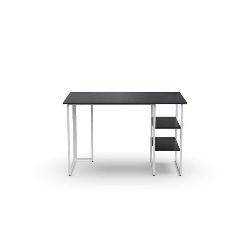 Стіл письмовий Кевин Ferrum-decor 75x120x70 Білий метал ДСП Каштан Арвадонна 16 мм (FRD-108106)